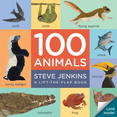 100 ANIMALS BOARD BOOK: LIFTTHEFLAP