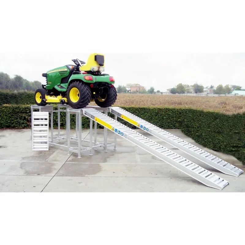 148.25L Rampas de carga en aluminio para rueda y oruga de goma | 2500 mm