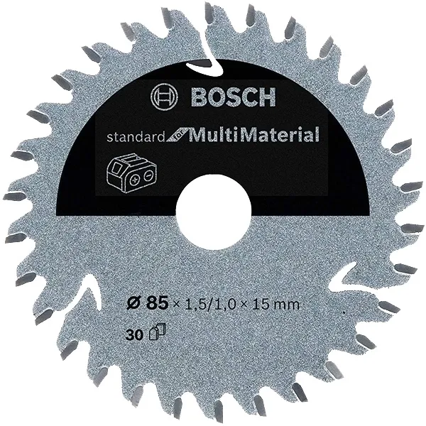 2X BOSCH  STANDARD FOR MULTIMATERIAL  HOJA DE SIERRA CIRCULAR,MULTIMATERIAL, 85X15X1.5MM, 30 DIENTES