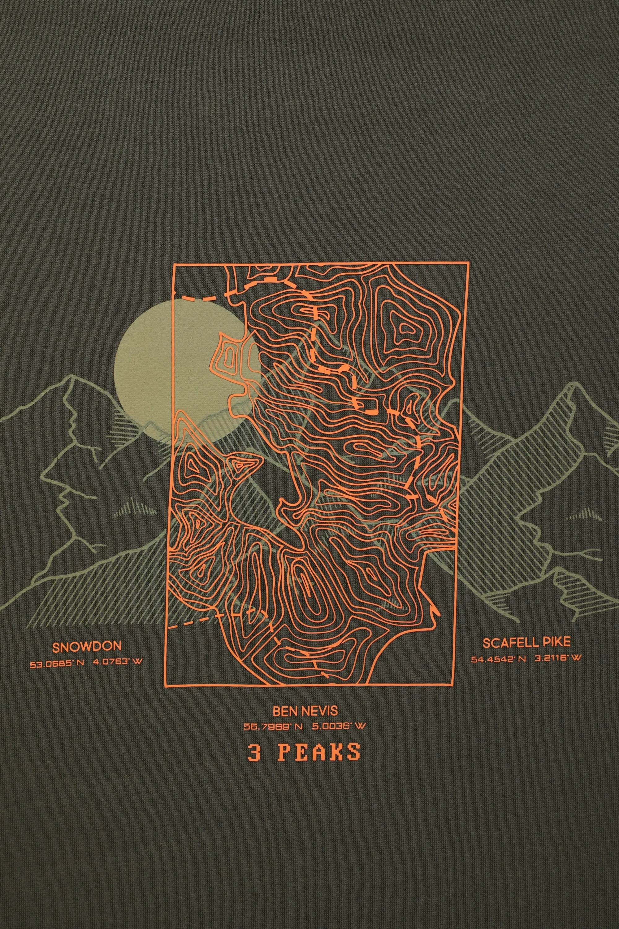 3 Peaks Mountain sudadera con capucha para hombre
