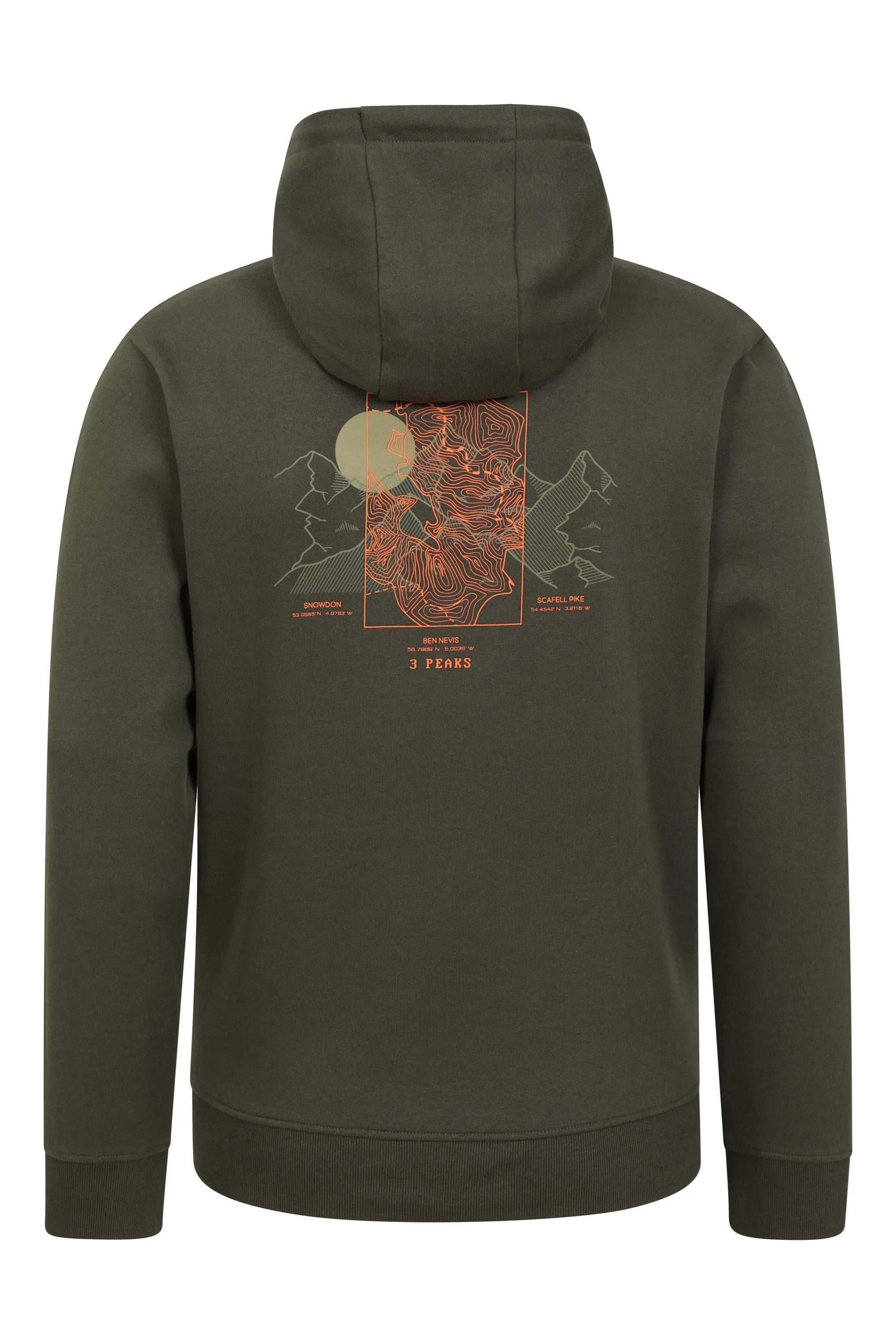 3 Peaks Mountain sudadera con capucha para hombre