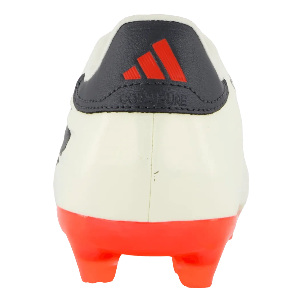 Adidas Copa Pure II Pro Firm Ground Boots Ivory / Core Black / Solar Red