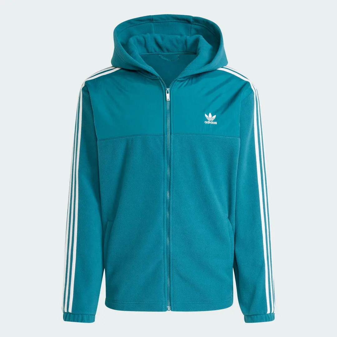ADIDAS PERFORMANCE ADICOLOR 3STRIPES TEDDY FLEECE HOODIE