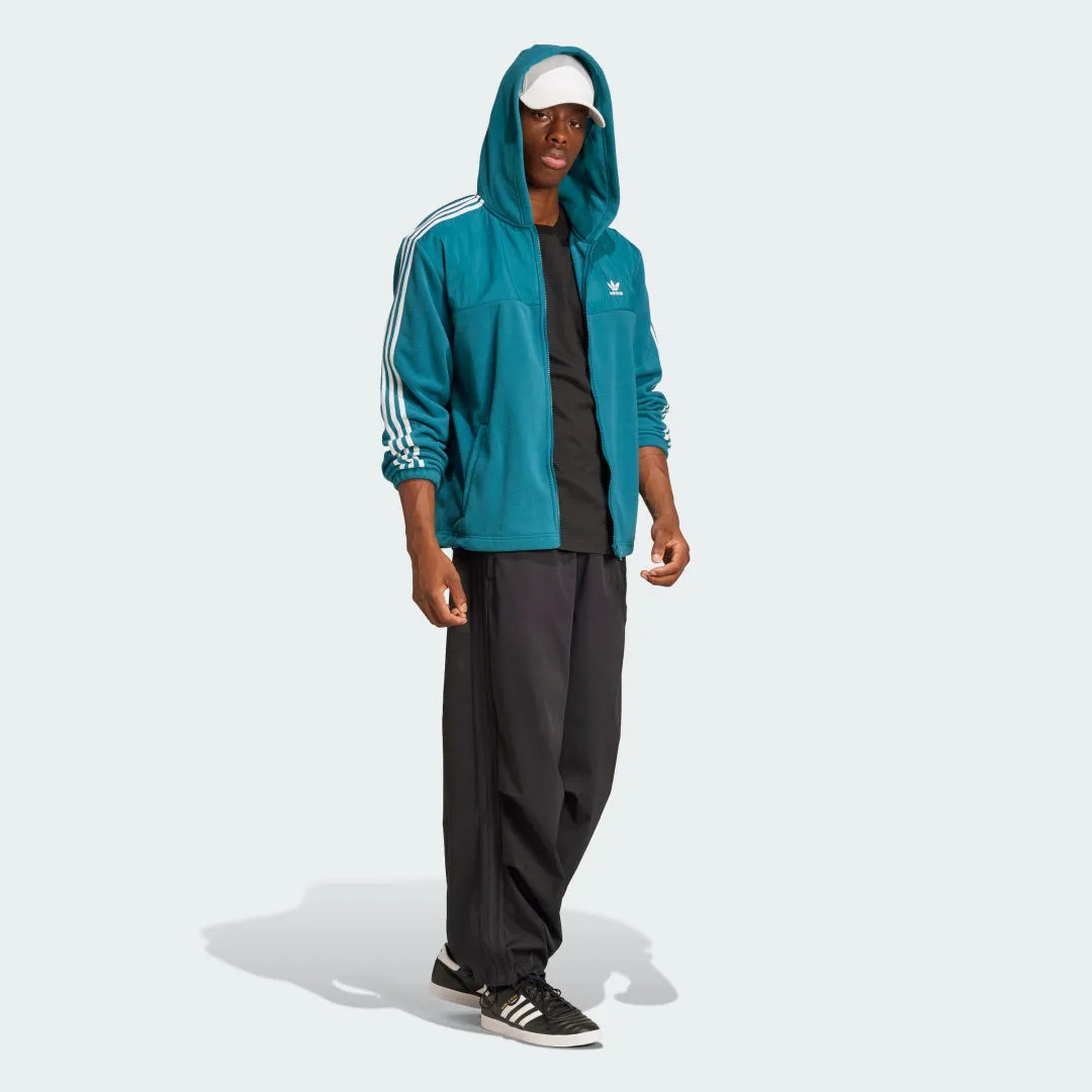 ADIDAS PERFORMANCE ADICOLOR 3STRIPES TEDDY FLEECE HOODIE