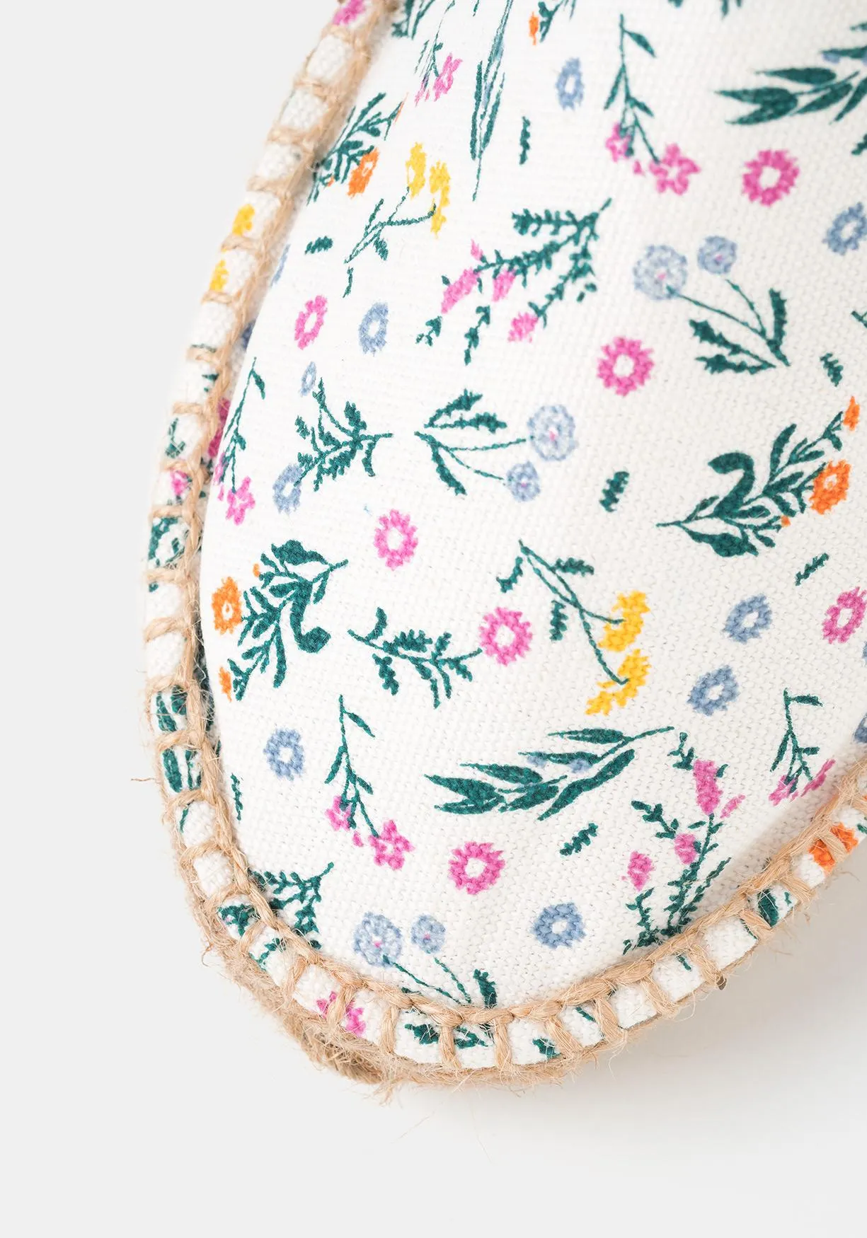 Alpargata estampada con plantilla y suela de yute sostenible de Mujer TEX