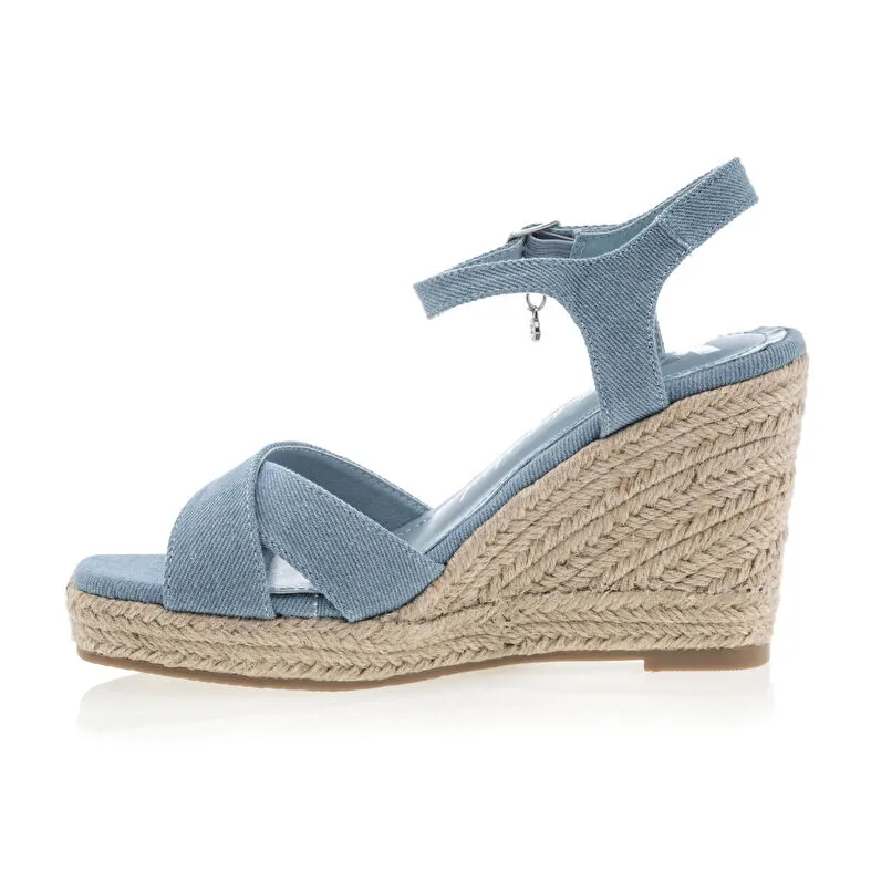 Alpargatas / suela de cuerda mujer azul