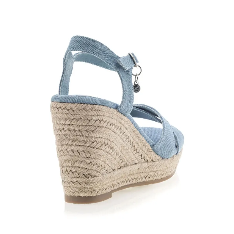 Alpargatas / suela de cuerda mujer azul