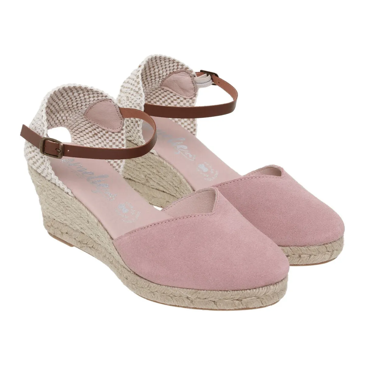 Alpargatas de piel rosa by