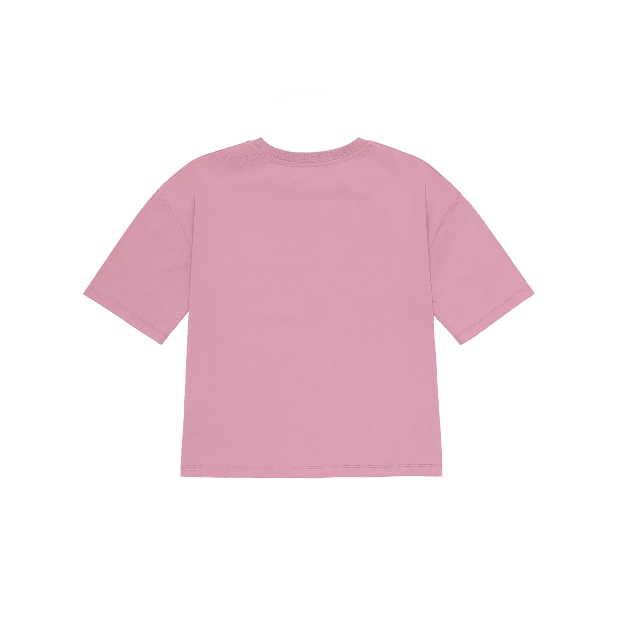 AMARA  CAMISETA HOLGADA DE ALGODóN CON CUELLO REDONDO EN ROSA