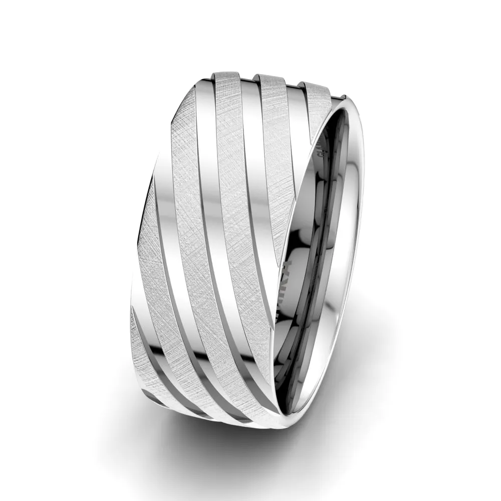 Anillo de hombre Attractive Crimp 10mm