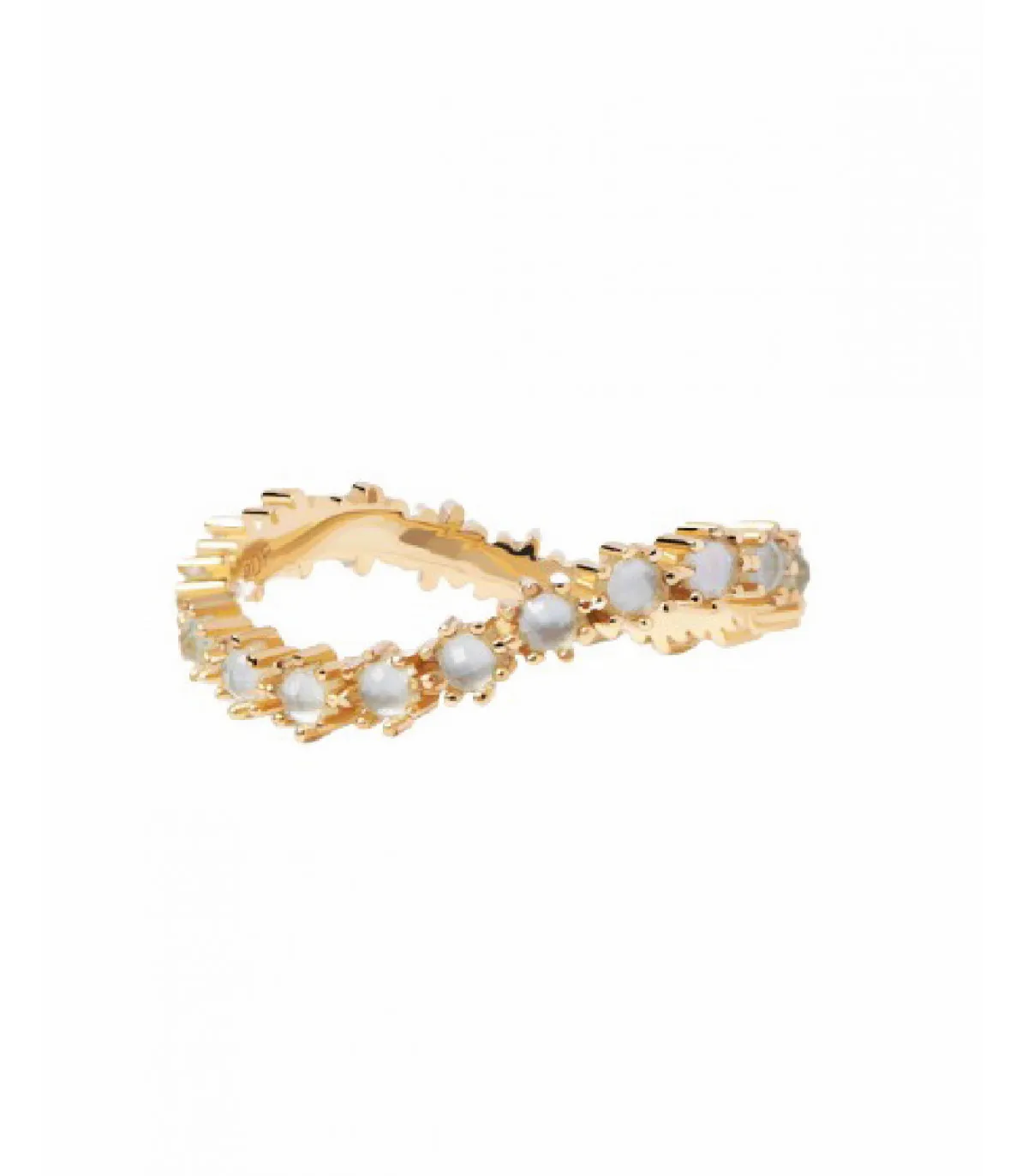 ANILLO PDPAOLA BLUE TIDE GOLD  AN01460