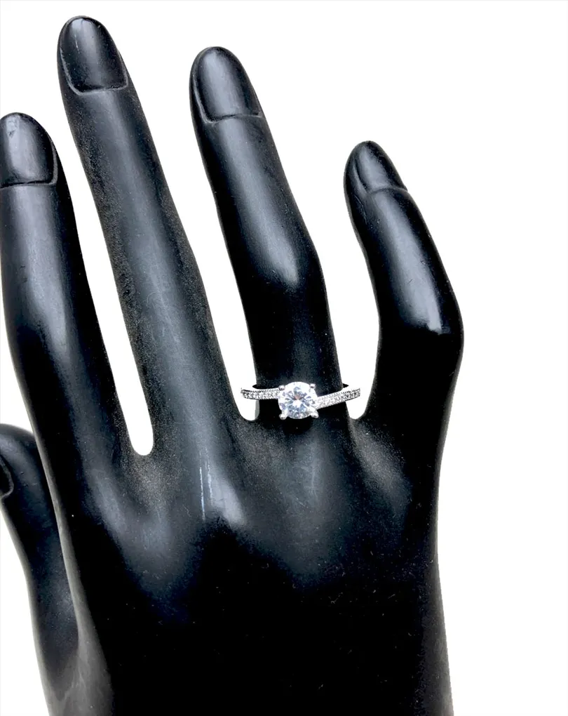 ANILLOS PLATA MUJER DE CIRCONITAS SOLITARIOS JOYAS MADRID Y ONLINE