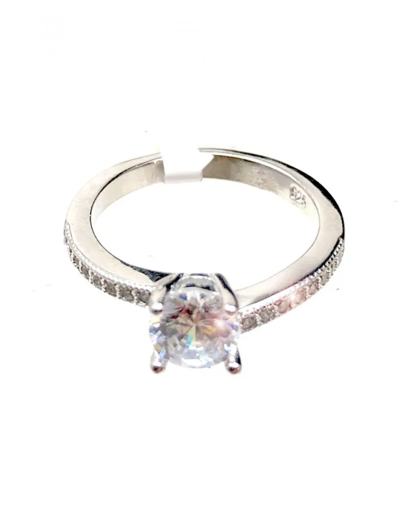 ANILLOS PLATA MUJER DE CIRCONITAS SOLITARIOS JOYAS MADRID Y ONLINE