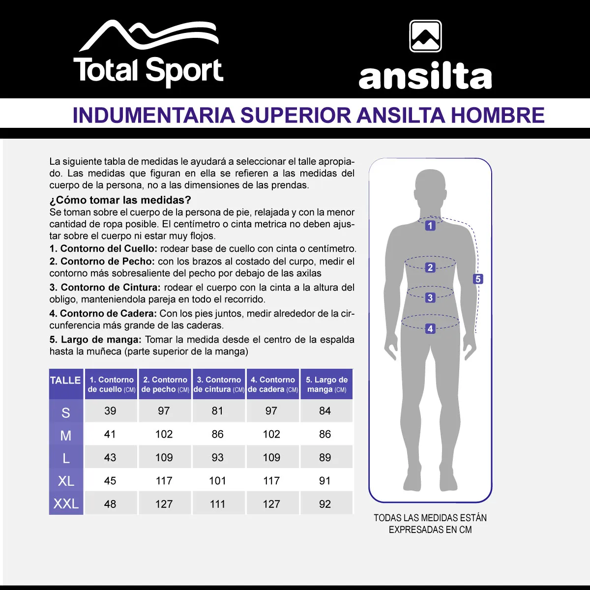 ANSILTA CAMPERA CAMPERA ANDES HOMBRE – 310040210