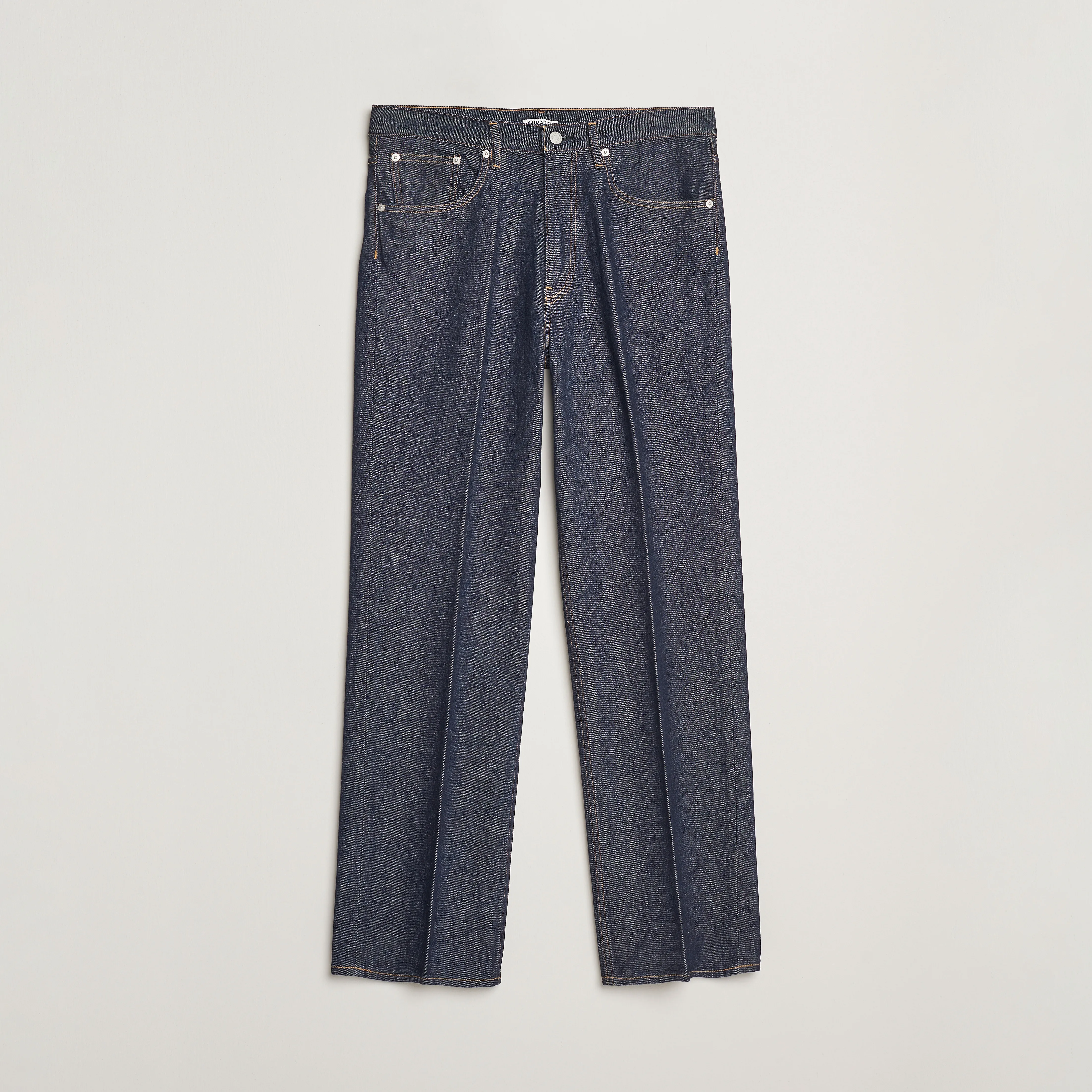 Auralee Regular Fit Denim Pants Dark Indigo