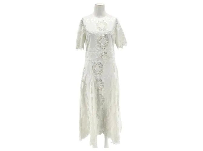 Autre Marque MATIN Vestidos T.US 8 Algodón Blanco 
