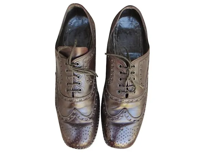 Autre Marque zapatos brogue vintage Heyraud p 43 Marrón oscuro 