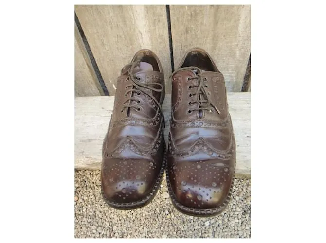 Autre Marque zapatos brogue vintage Heyraud p 43 Marrón oscuro 