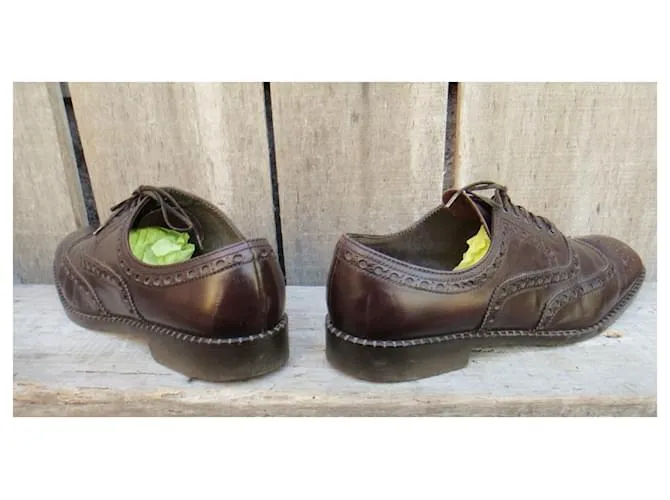 Autre Marque zapatos brogue vintage Heyraud p 43 Marrón oscuro 