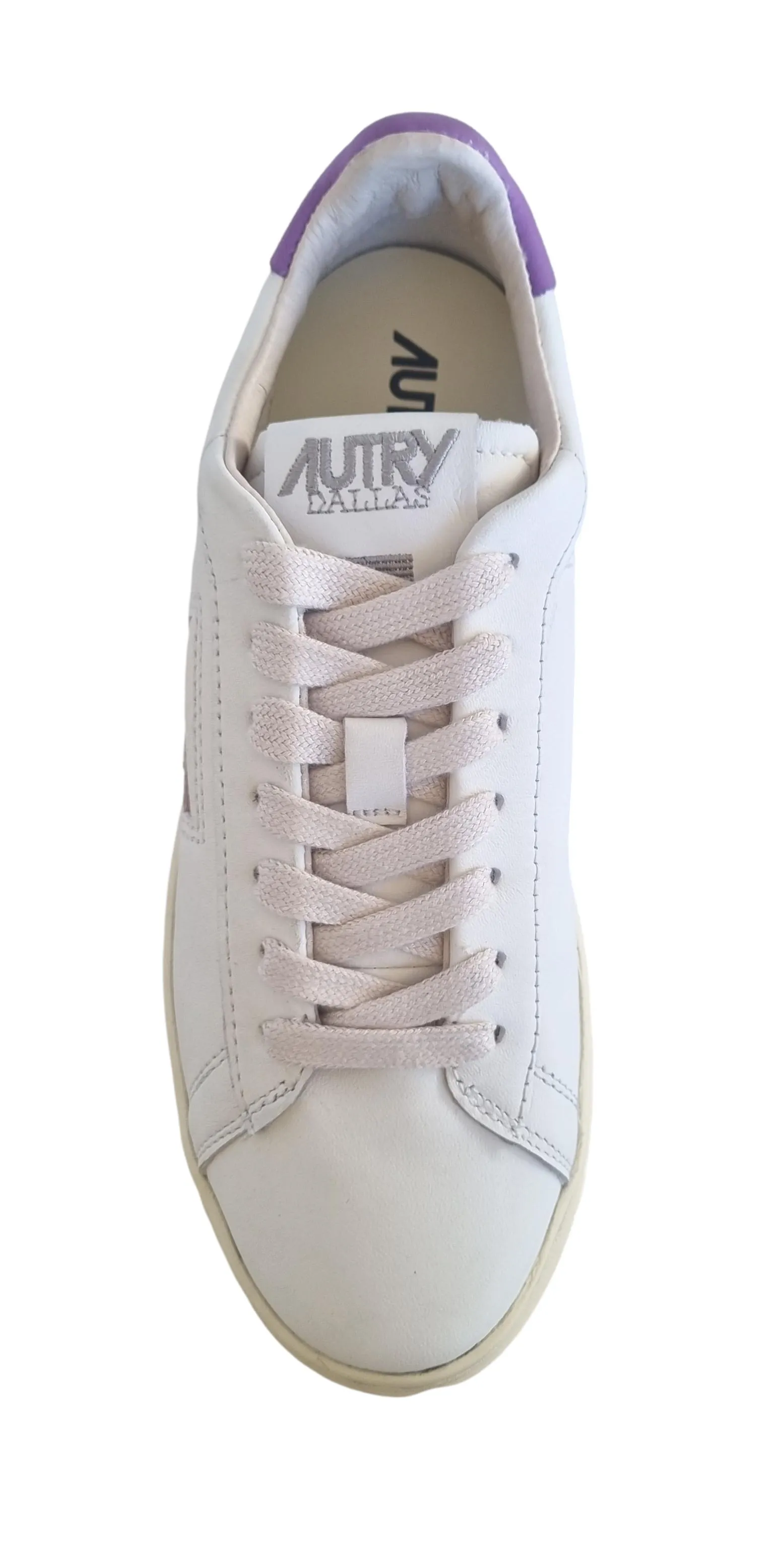 AUTRY zapatillas unisex de piel ADLW GN08 Dallas blanco lila