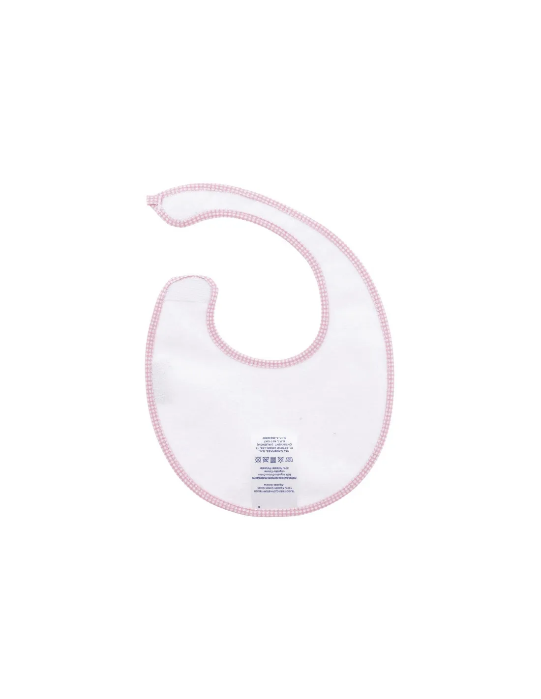 Babero redondo velcro Essentia Corazones Rosa de Cambrass
