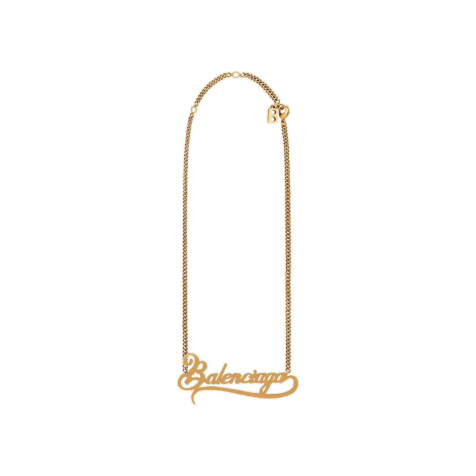 Balenciaga Typo Valentine Necklace 'Gold'