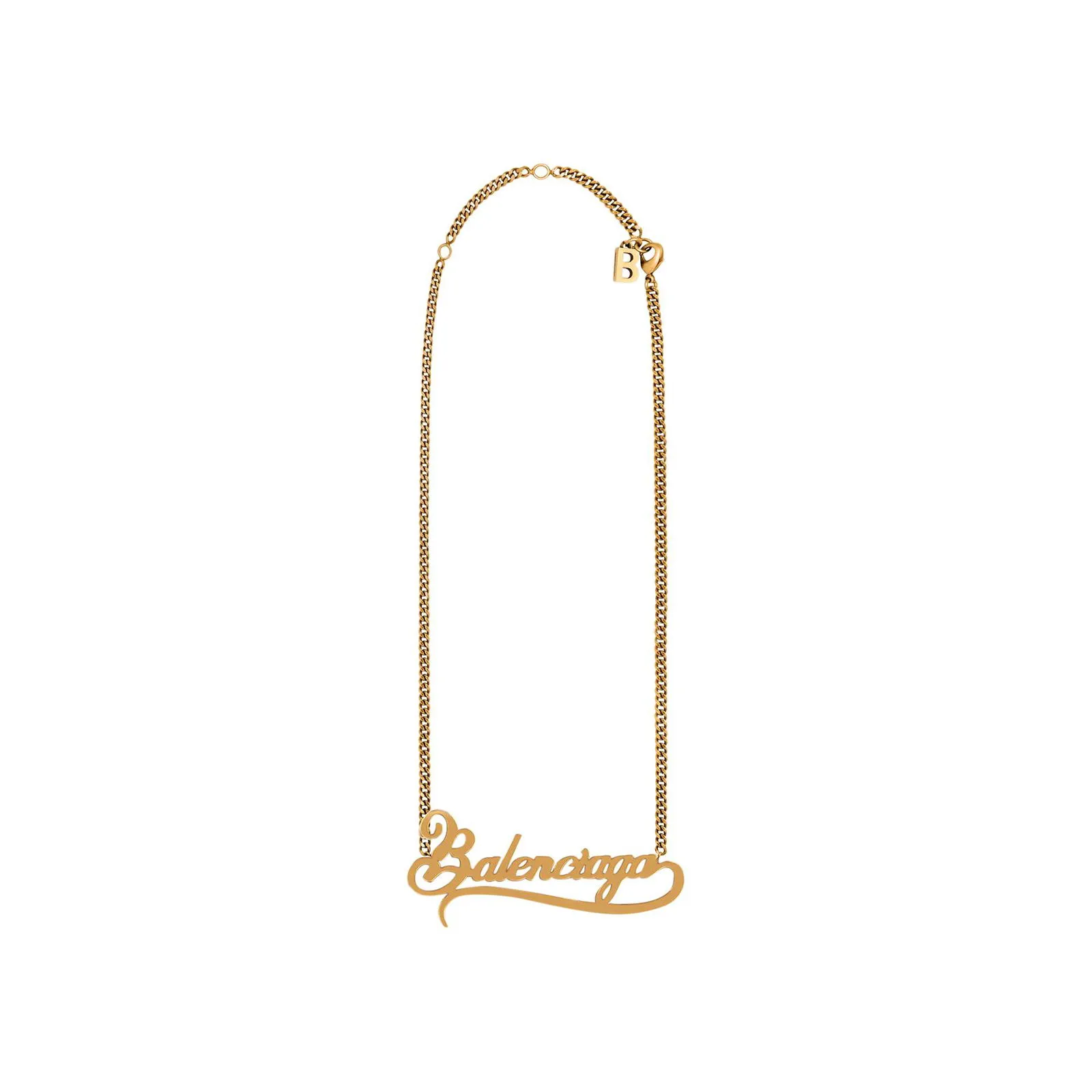Balenciaga Typo Valentine Necklace 'Gold'