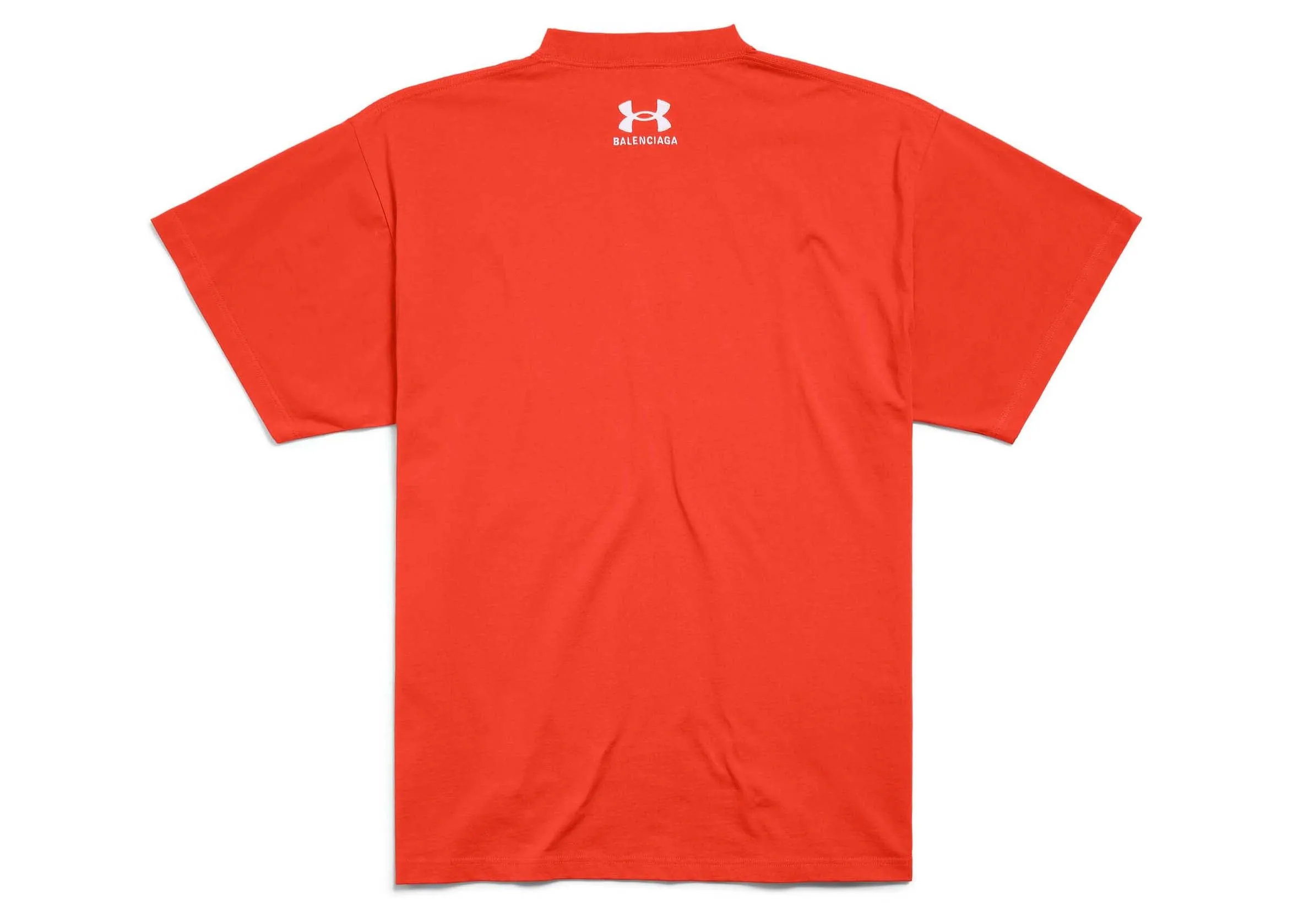 BALENCIAGA X UNDER ARMOUR TSHIRT OVERSIZED FIT RED/WHITE