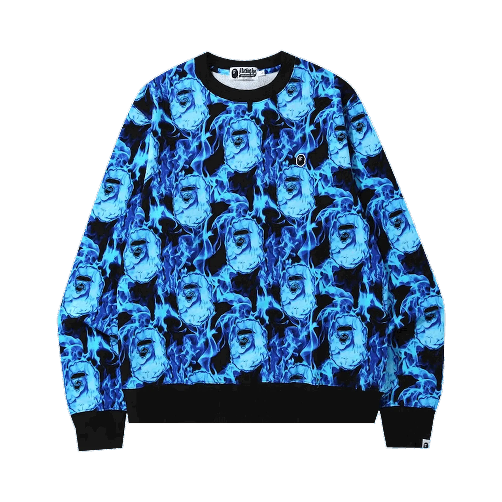 BAPE Flame Wide Crewneck