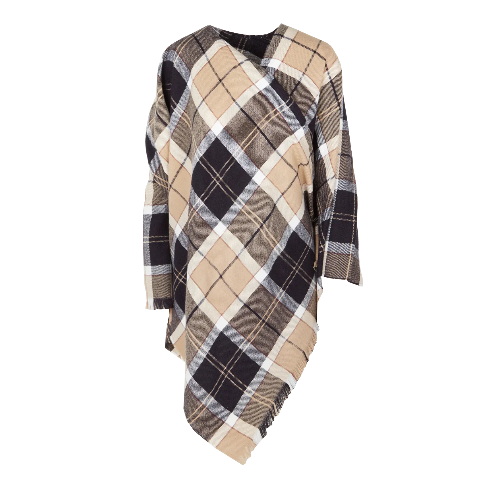 BARBOUR Bufanda de cuadros en beige