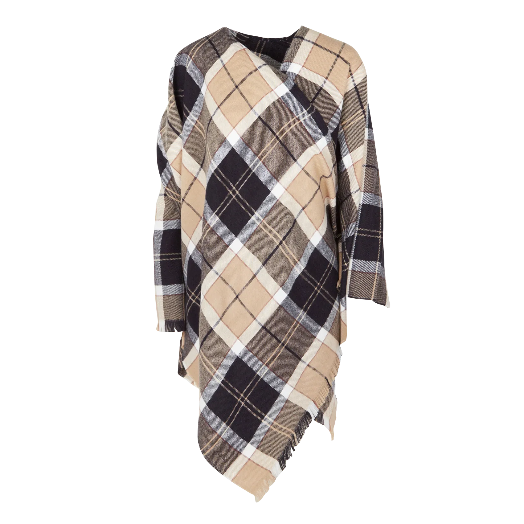 BARBOUR Bufanda de cuadros en beige