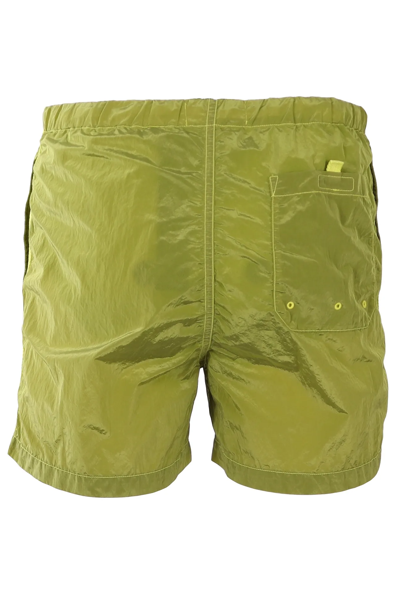 Bañador Stone Island verde con parche
