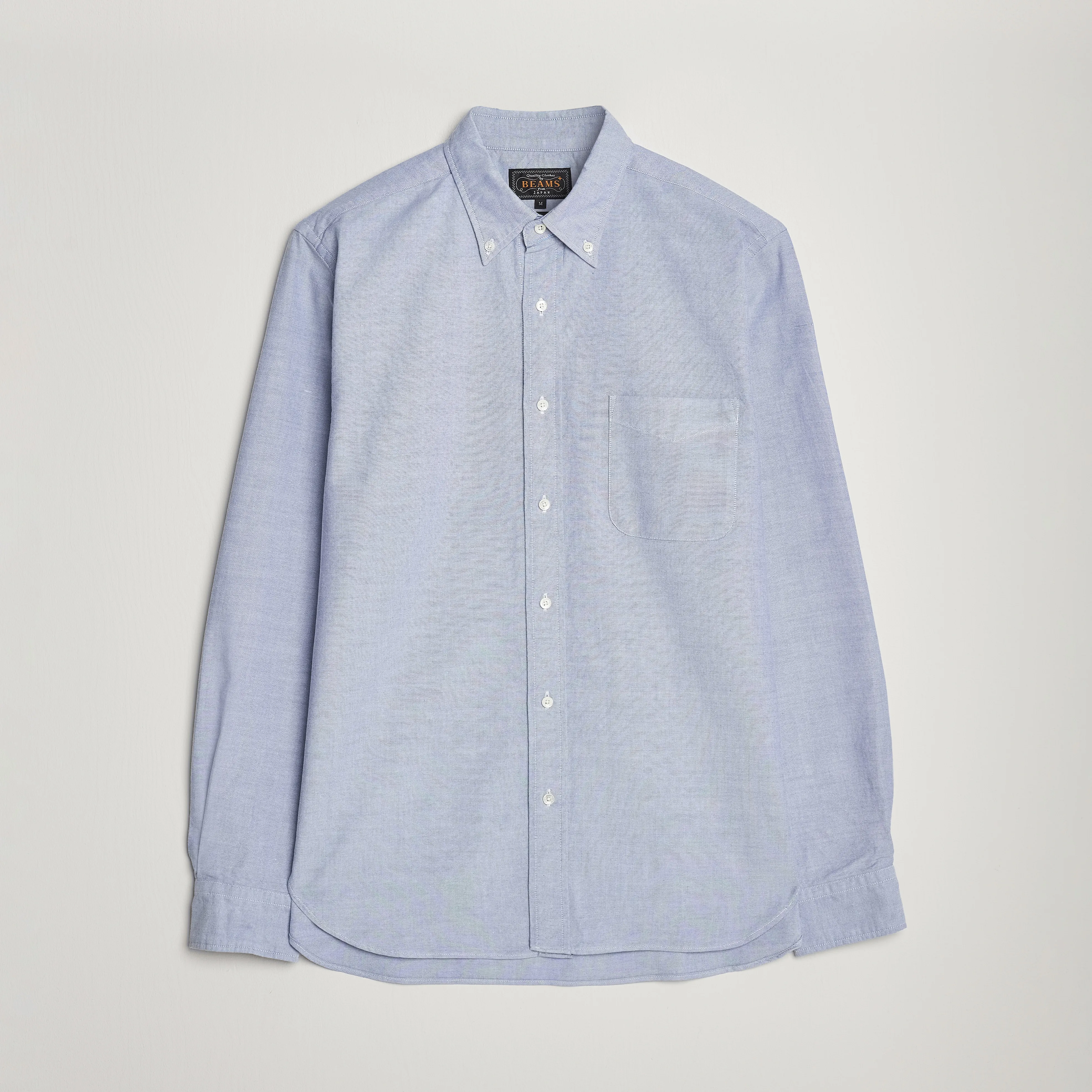 BEAMS PLUS Oxford Button Down Shirt Light Blue