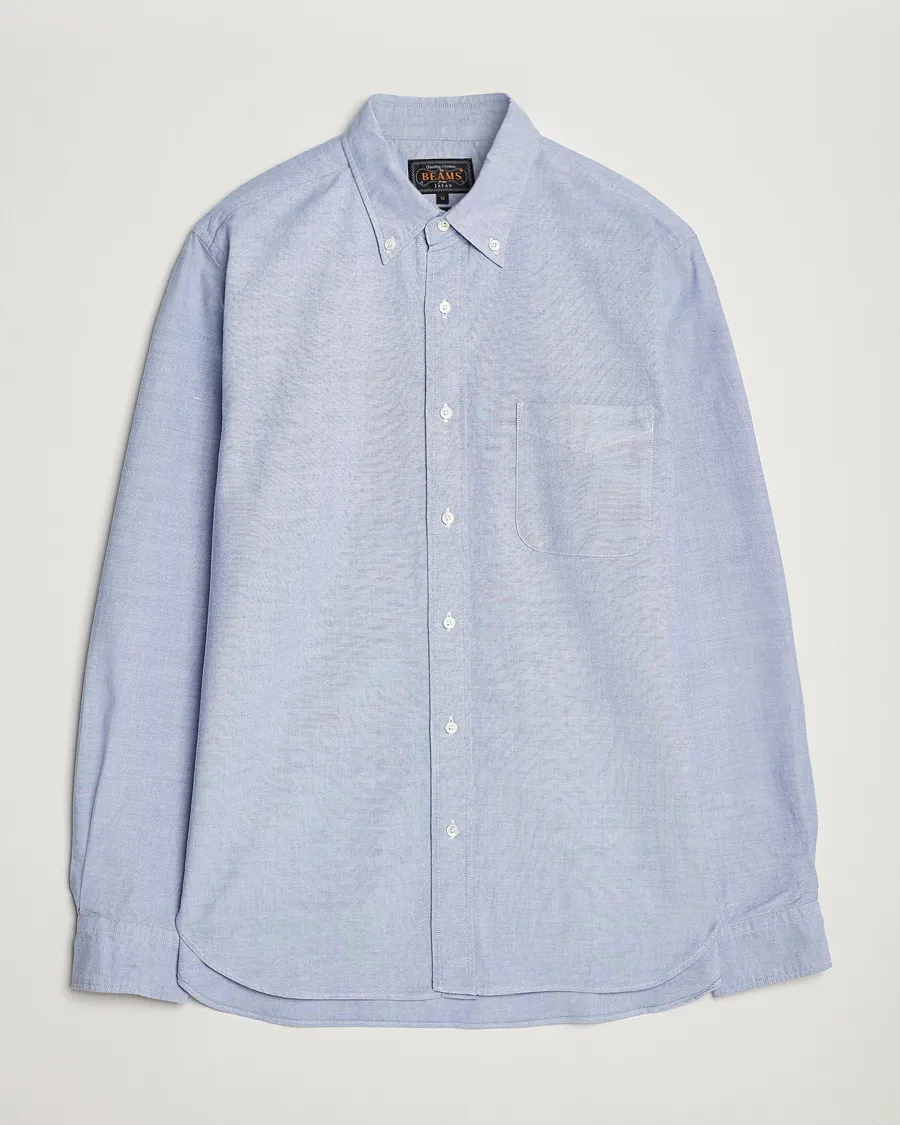 BEAMS PLUS Oxford Button Down Shirt Light Blue