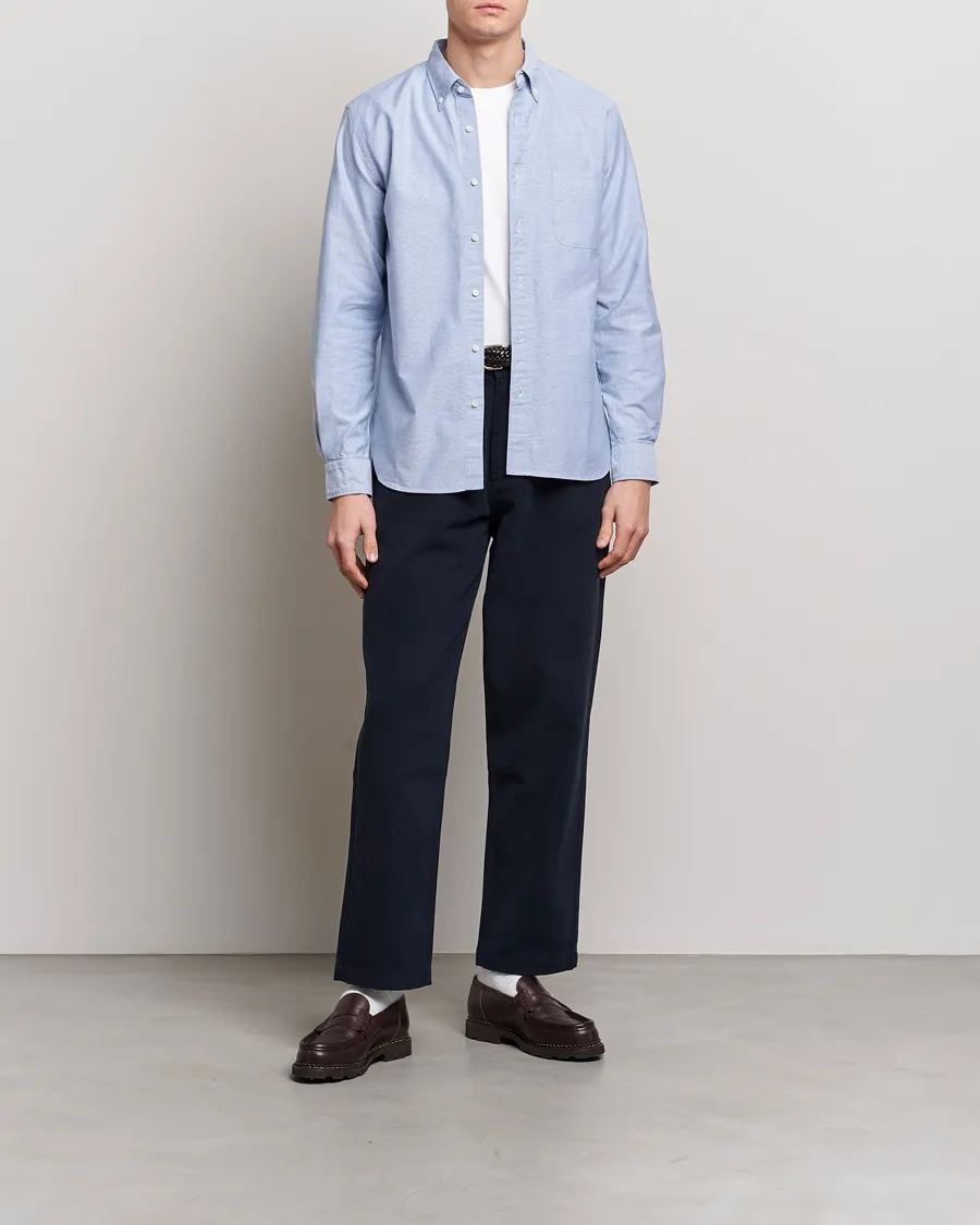 BEAMS PLUS Oxford Button Down Shirt Light Blue
