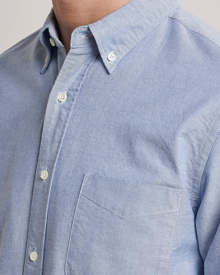 BEAMS PLUS Oxford Button Down Shirt Light Blue