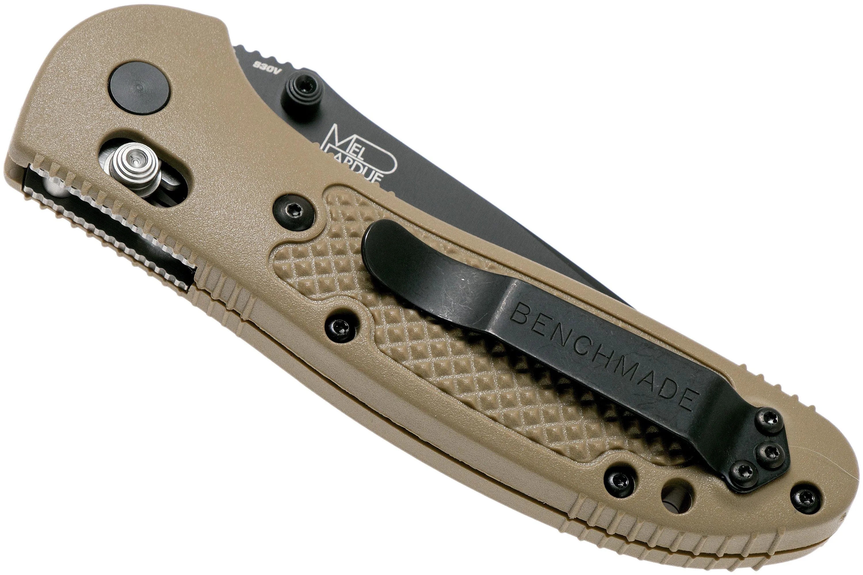 BENCHMADE GRIPTILIAN 551BKSNS30V NAVAJA, MEL PARDUE DESIGN
