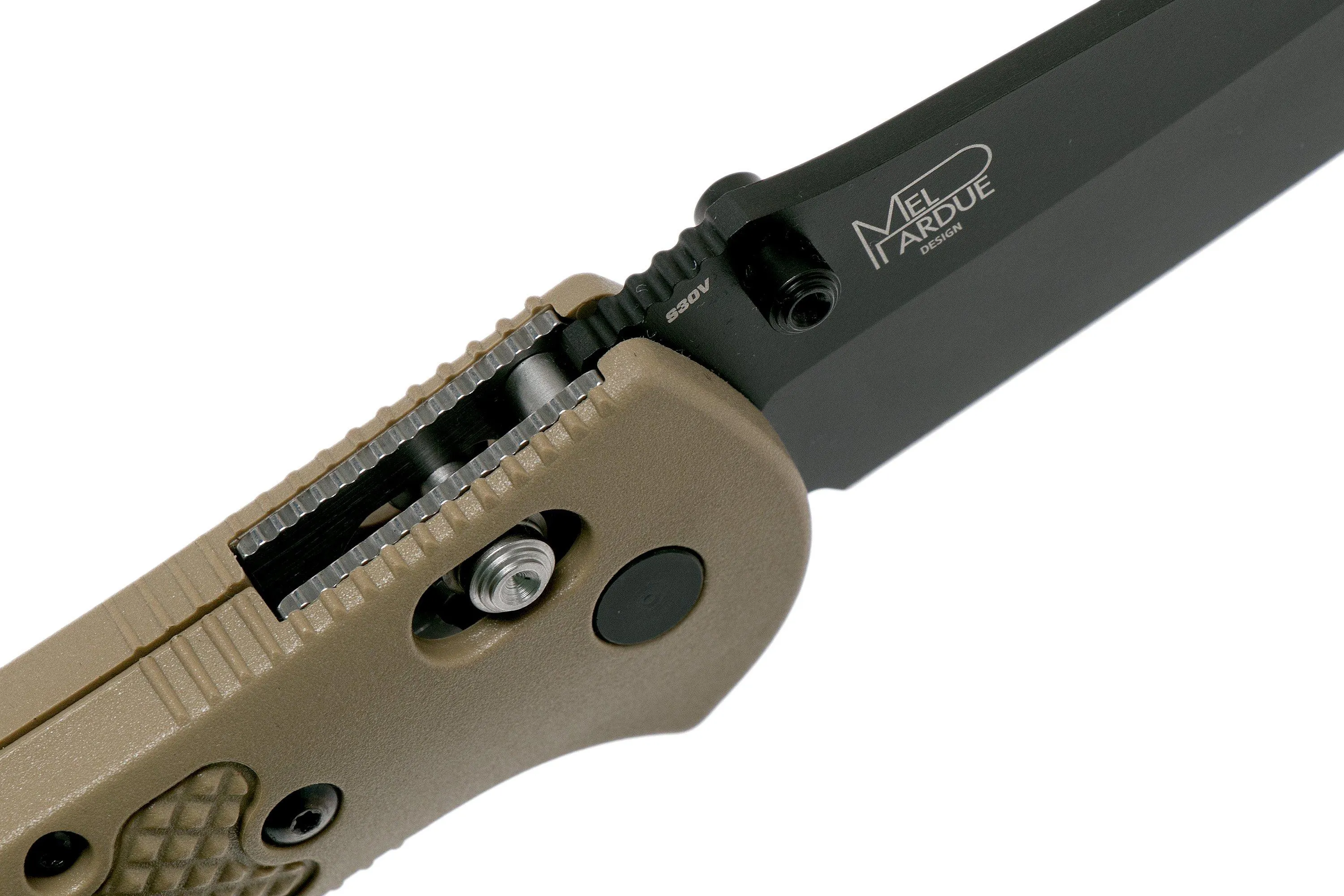 BENCHMADE GRIPTILIAN 551BKSNS30V NAVAJA, MEL PARDUE DESIGN