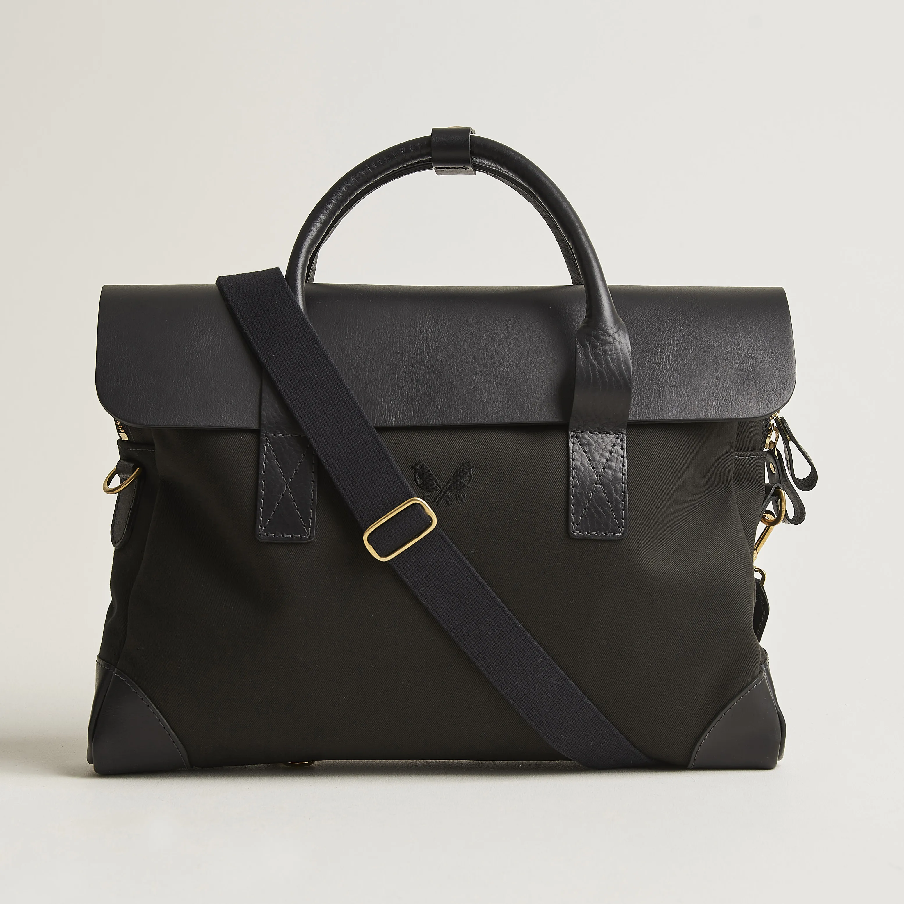 Bennett Winch Canvas Briefcase Black