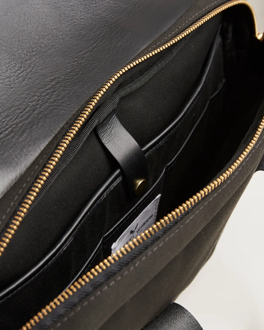 Bennett Winch Canvas Briefcase Black