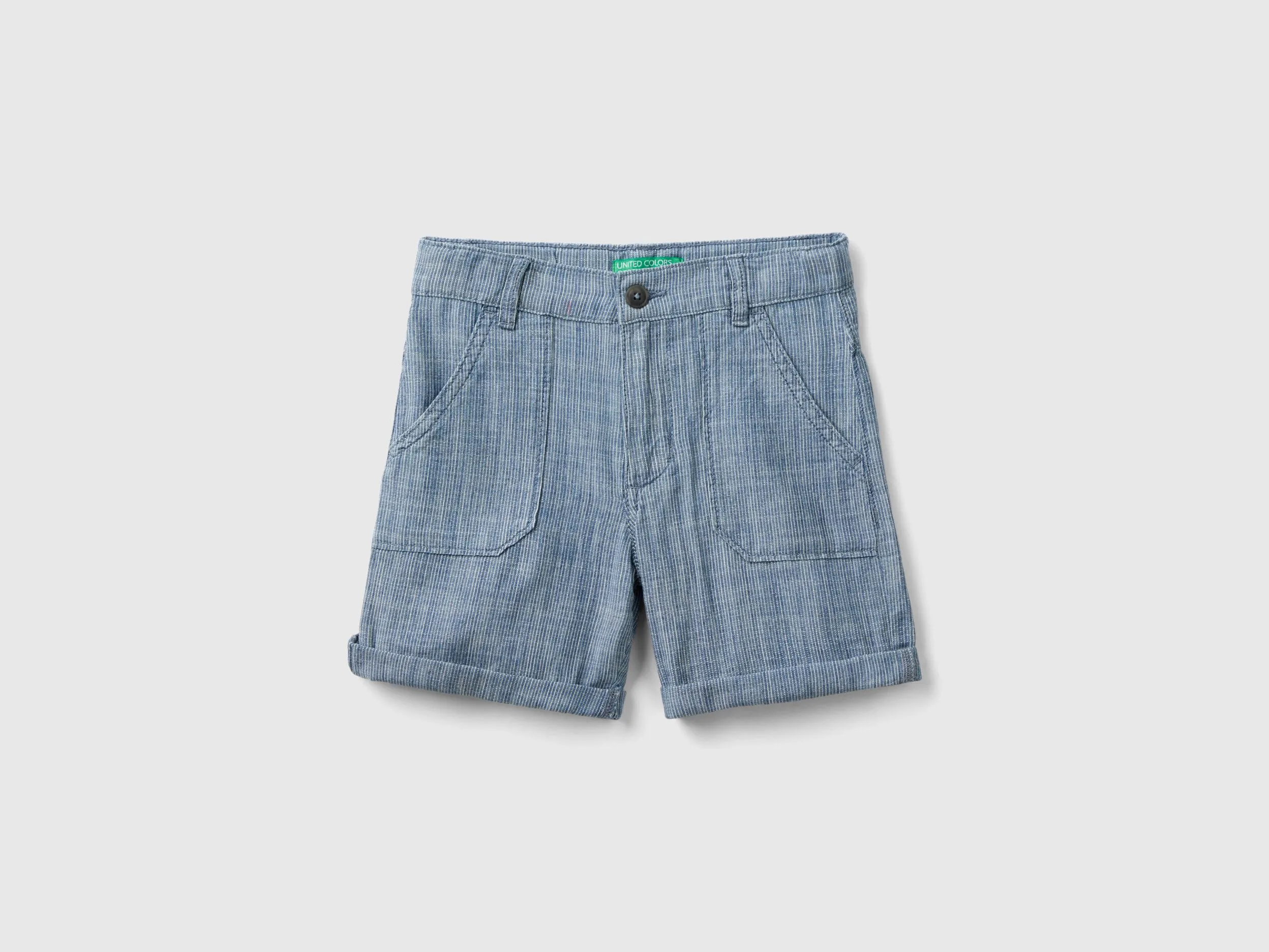 Bermudas de rayas de cambray
