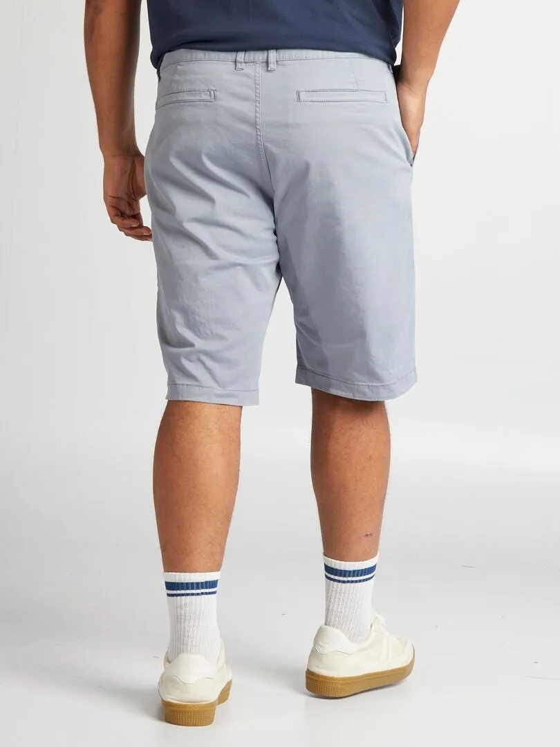 BERMUDAS TIPO CHINO  AZUL