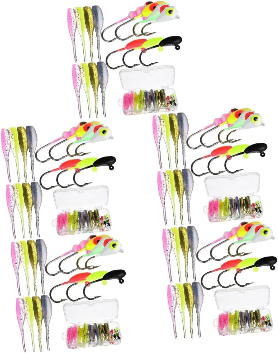BESPORTBLE Kit De Pesca con Anzuelos De Cebo Blando Anzuelos para Tanque De Pesca Kit De Anzuelos Kits De Señuelos De Pesca Kits