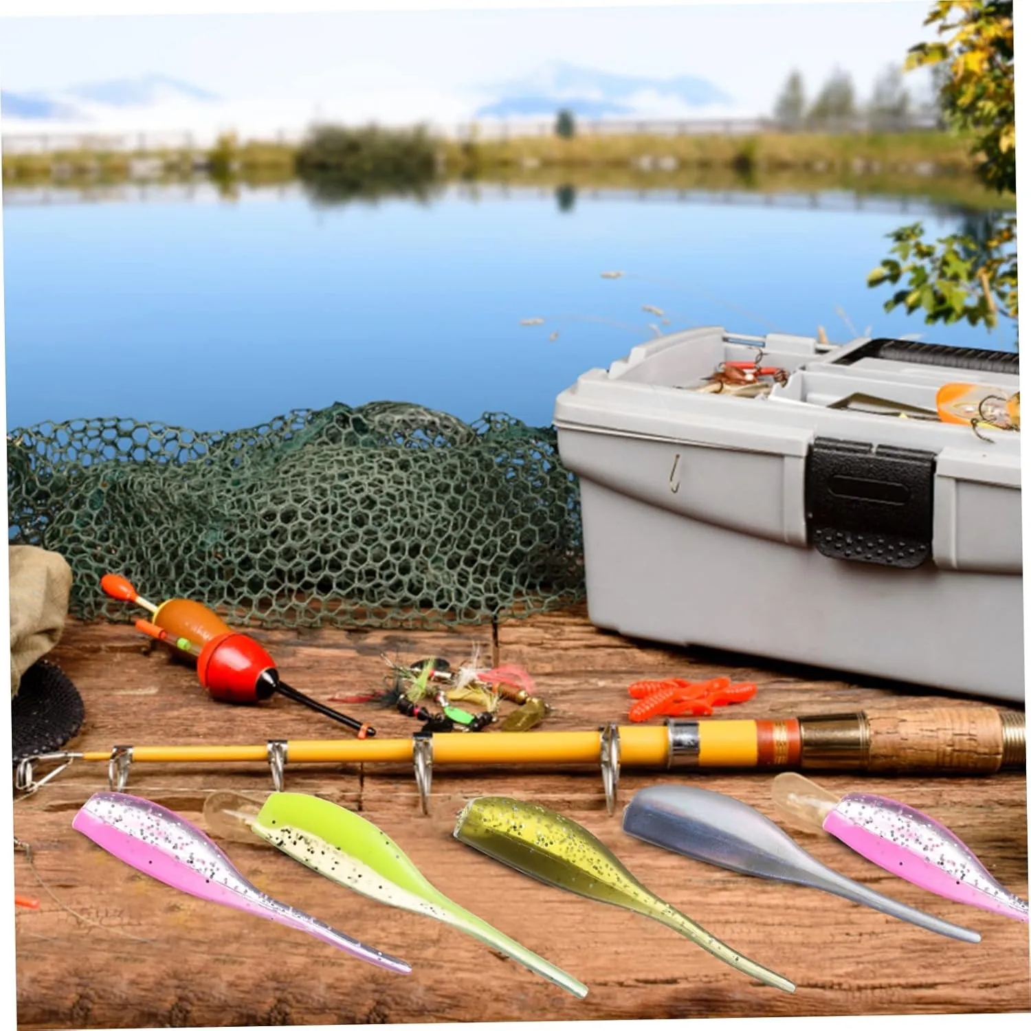 BESPORTBLE Kit De Pesca con Anzuelos De Cebo Blando Anzuelos para Tanque De Pesca Kit De Anzuelos Kits De Señuelos De Pesca Kits