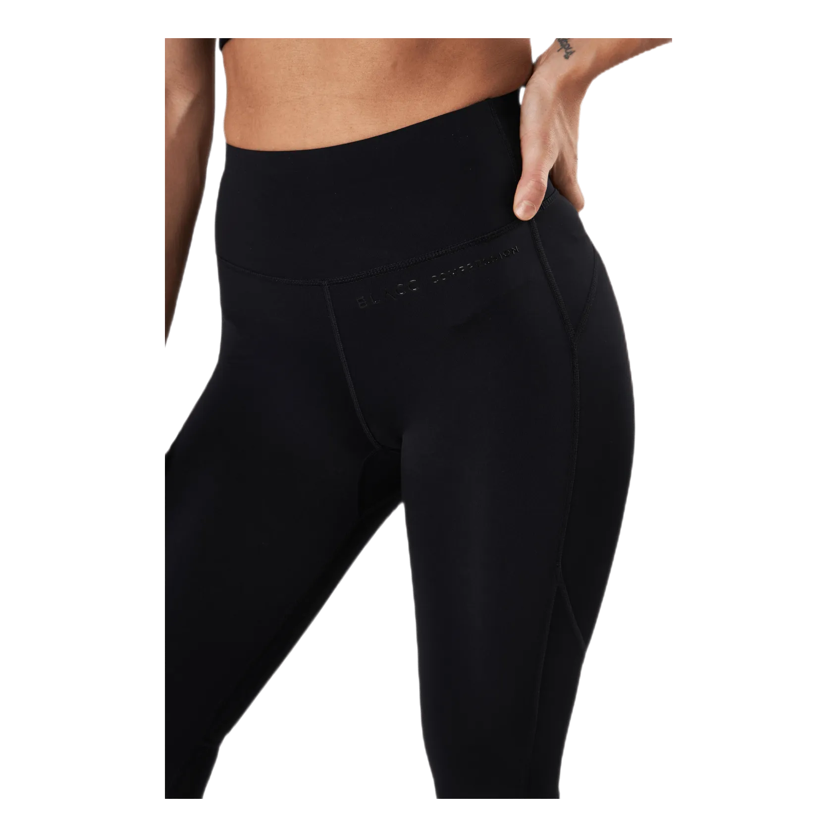 Blacc Bloom Hi Rise Compression Tights Black
