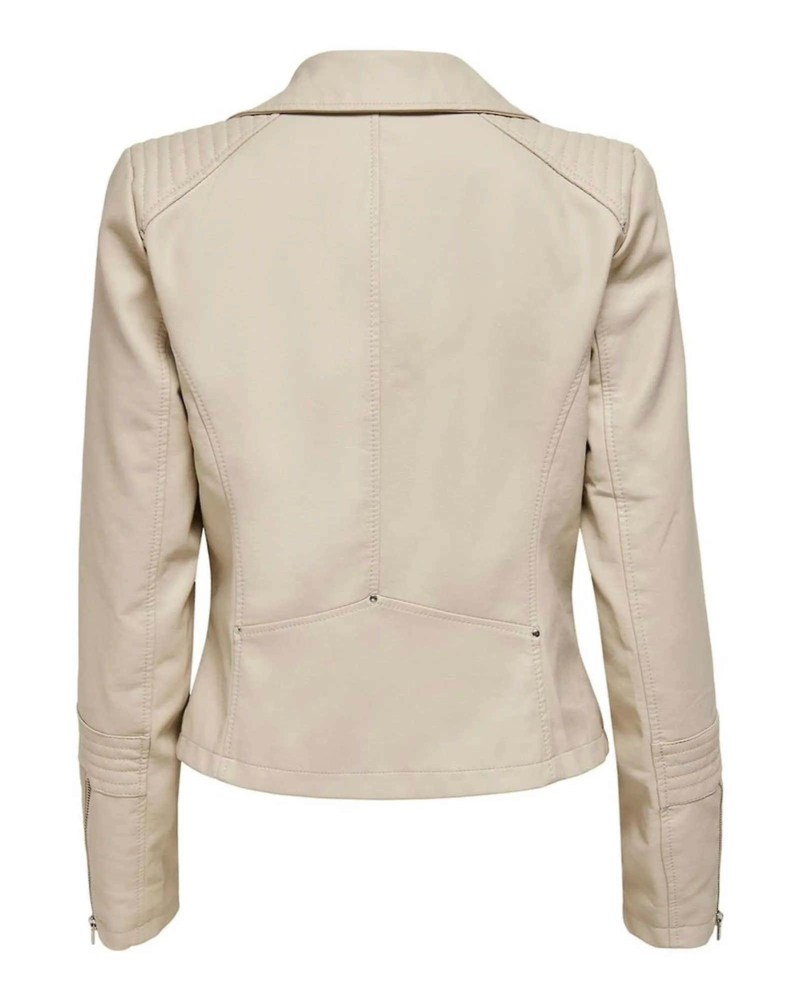 Blazer con cuello solapa y cierre de cremallera
