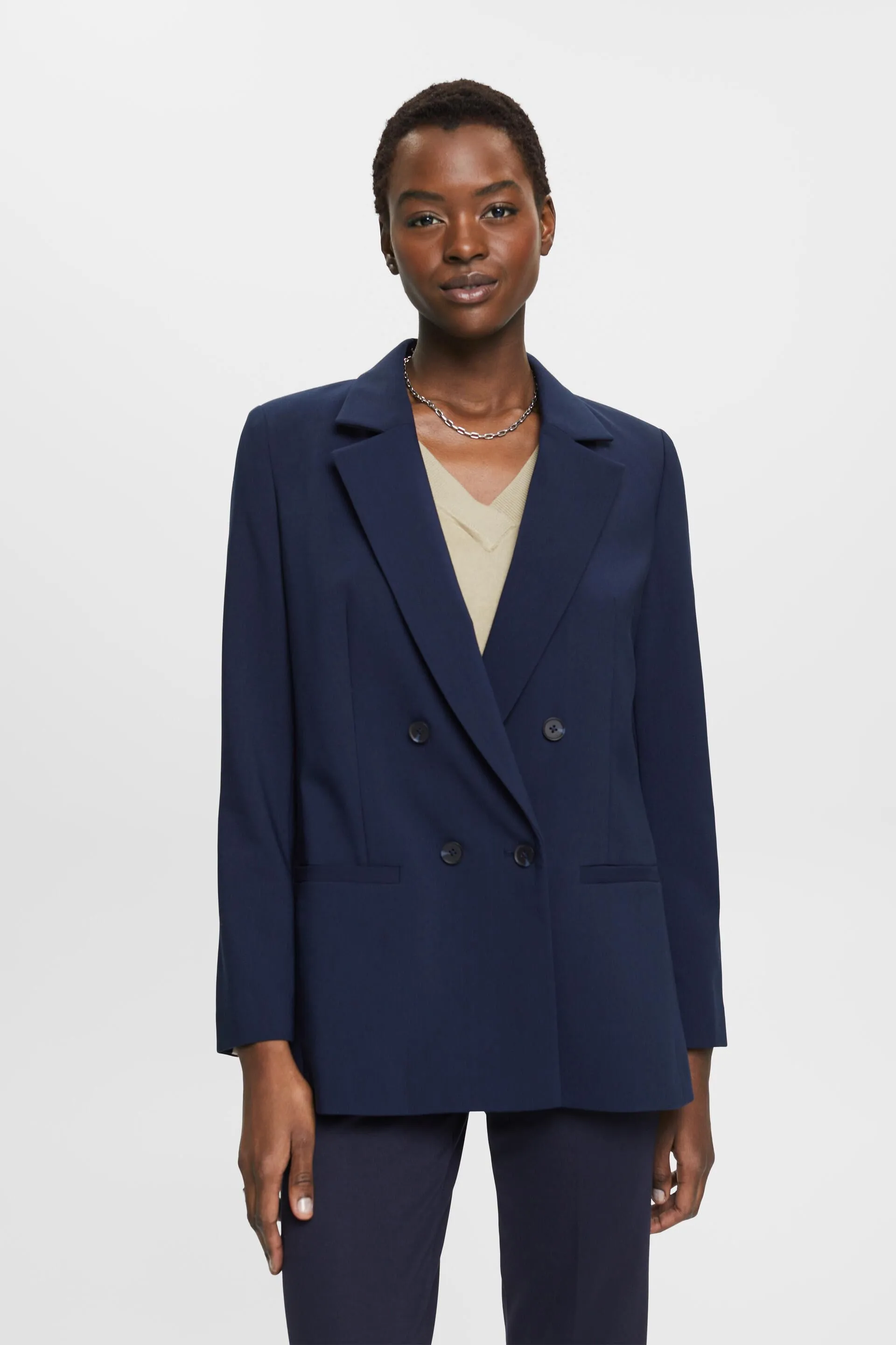 Blazer con doble fila de botones