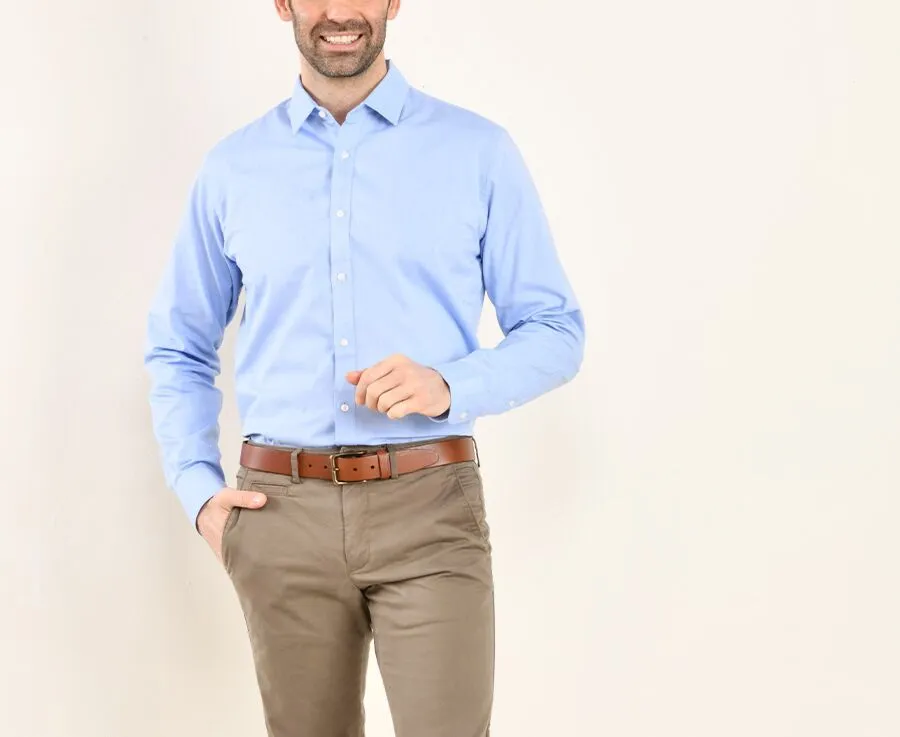BLUE SKY OXFORD COTTON SHIRT  EVRARD