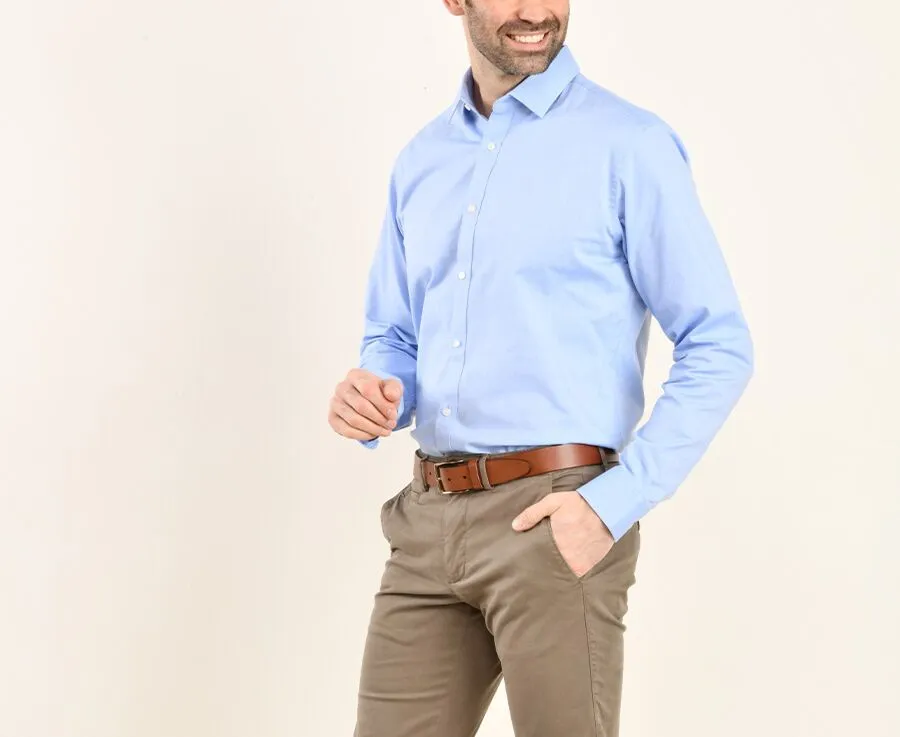 BLUE SKY OXFORD COTTON SHIRT  EVRARD