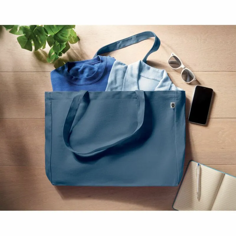 Bolsa promocional de canvas reciclado Respect Coloured